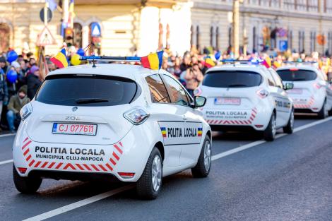Premieră! Poliția Locală din Cluj-Napoca, dotată cu mașini electrice