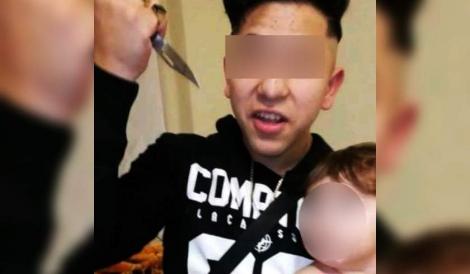 Fetiţă ameninţată cu cuţitul, live pe Facebook, de un român: „Acum îl omor. Nu am ce să-i fac”