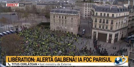 „Alertă galbenă, ia foc Parisul!” Mașini blindate, grenade lacrimogene și 90.000 de polițiști - sunt scene de război! VIDEO