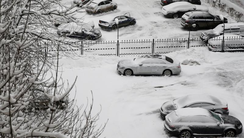Iarnă în toată puterea cuvântului! Moscova, afectată de cele mai mari ninsori din iarna aceasta: 