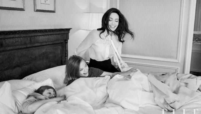 FOTO. Angelina Jolie, pictorial de senzaţie alături de fiicele sale: 