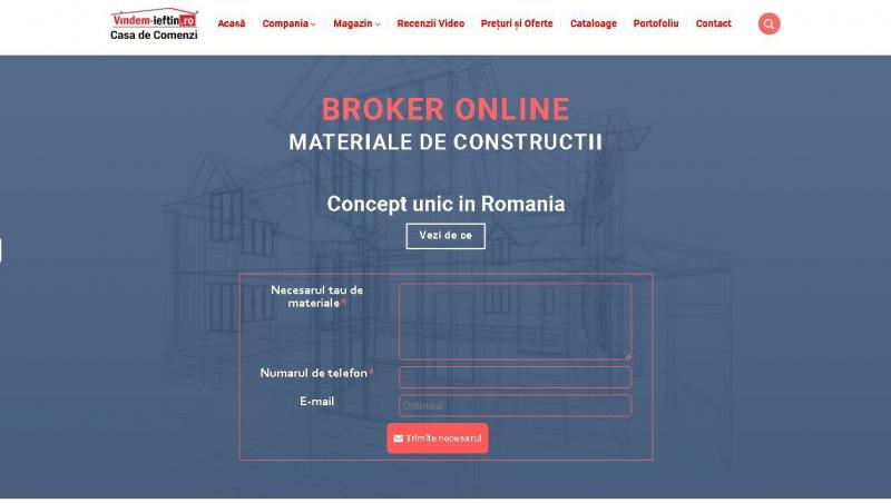 Concept unic in România: materiale de construcții online pe comandă, un pericol pentru depozitele clasice si hypermarketuri