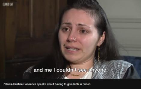 VIDEO șocant! Româncă grăvidă, închisă pe nedrept, în Marea Britanie. Femeia a născut în închisoare: ”În lunile în care trebuia să fiu fericită, am plâns cu lacrimi amare!"