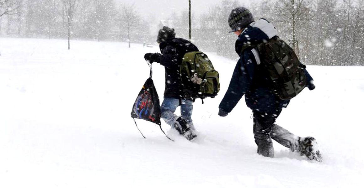 Lista școlilor &icirc;nchise de viscol, p&acirc;nă miercuri. Nu se vor ține cursuri aici