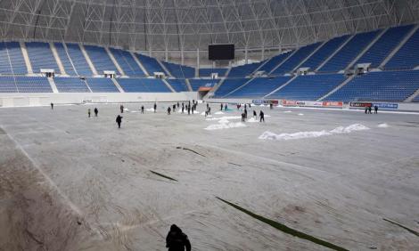 Cupa României, paralizată de zăpadă și ger! Derby-ul ”U” Craiova - Dinamo, AMÂNAT. Ce se întâmplă cu meciul Hermannstadt - FCSB