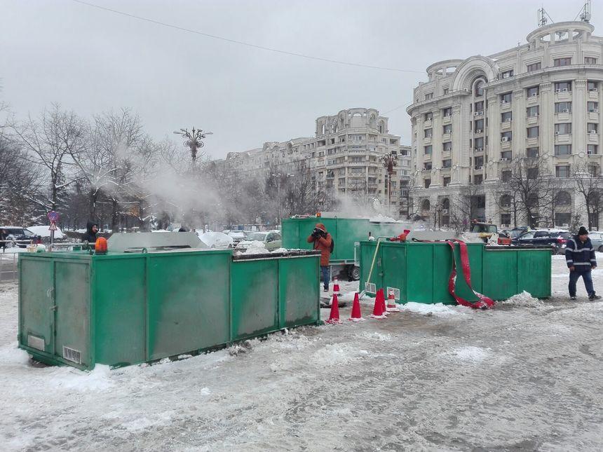 Bucureștenii vor scăpa de zăpadă &icirc;n doar c&acirc;teva ore! Ce metodă inedită a găsit Primăria