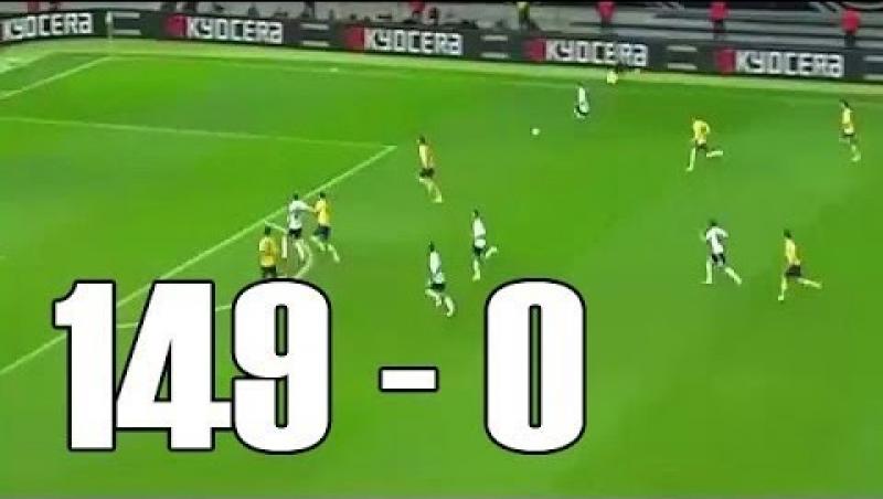 Când fotbalul devine rugby: Bourg Peronnas-Marseille 0-9 și Swansea-Notts County 8-1! Care sunt cele mai mari scoruri din istorie