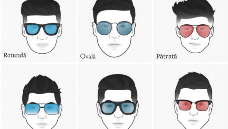 Ce tip de ochelari de soare ți se potrivesc în funcție de forma feței!