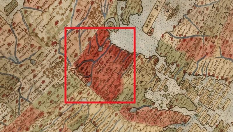 SENZAȚIONAL! Cum arătau țările române în cea mai tare hartă realizată vreodată, la 1587. Dunărea trecea prin centru, păsările cărau elefanți, unicornii zburdau în voie!