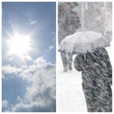 Prognoza METEO 17 martie| VREME la poli opuși: soare în București, ploi, ninsori, polei în alte zone din România