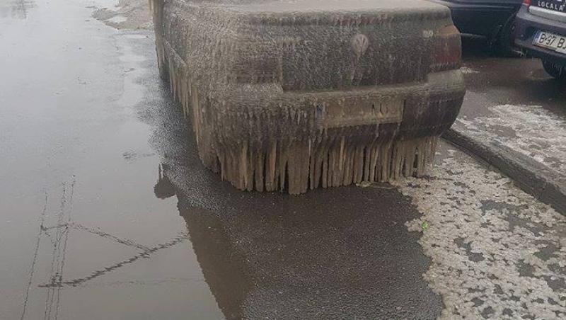 VIRAL / Imaginile apocaliptice ale înghețului de martie sau cum arată o mașină, după o noapte de iarnă, în România. A înghețaț bocnă!