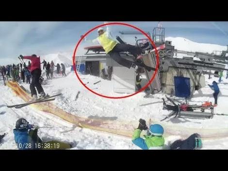 Imagini dramatice, într-o stațiune de ski. Oamenii au fost aruncati din telescaunul rămas fără frâne. O femeie gravidă, printre victime