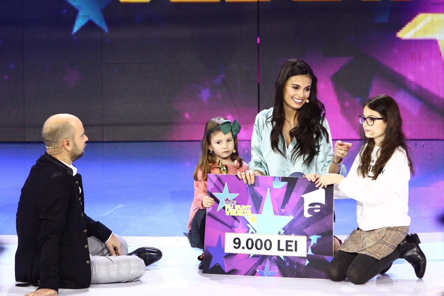 Anca Sînă Serea și fiicele ei, Ava și Sarah, au donat banii câștigați la “Aici eu sunt vedeta” unui băiețel bolnav