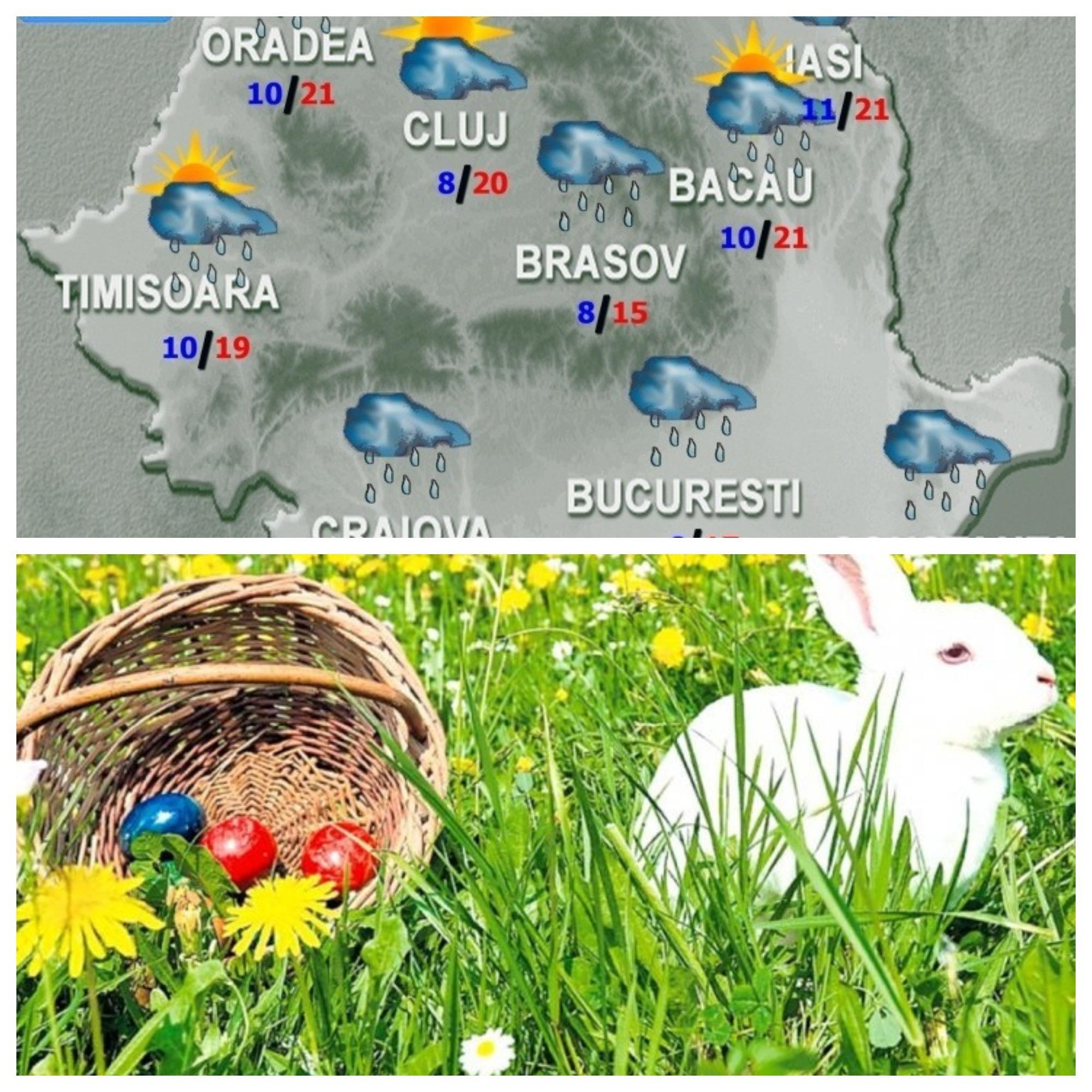 Prognoza meteo ANM / Cum va fi VREMEA de FLORII și de PAȘTE