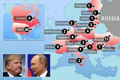 CAZUL SKRIPAL. Diplomații ruși, trimiși acasă cu primul avion din 14 state UE, SUA și Canada! O sută de oficiali vor ateriza forțat la Moscova! România expulzează și ea un diplomat