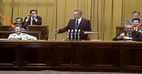 (VIDEO). Ziua în care Ceaușescu a spus cel MAI TARE BANC din istoria României comuniste. Elena Ceaușescu a râs în hohote de la tribună: „Stați, NU APLAUDAȚI!”