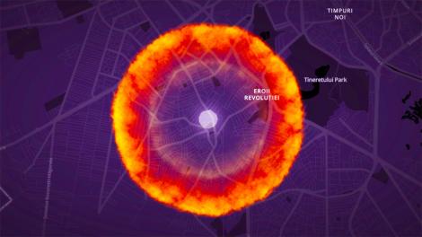 Crezi că Bucureștiul ar rezista unei bombe nucleare? Simulatorul care îți arată distrugerile masive