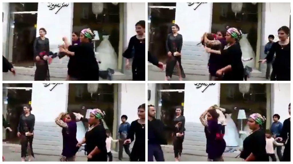 VIDEO ŞOCANT! S-a &icirc;nt&acirc;mplat &icirc;n plină stradă! O femeie a aruncat cu propriul copil după un bărbat