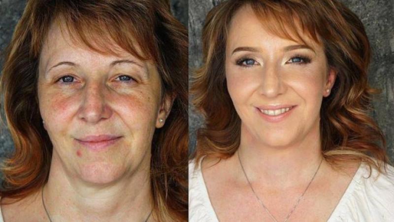 Un make-up artist reușește să întinerească femeile cu 20 de ani! GALERIA FOTO care îți va tăia răsuflarea!