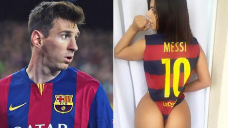 UNA PE ZI! Suzy, fana numărul 1 a lui Lionel Messi, i-a făcut un cadou fierbinte starului Barcelonei