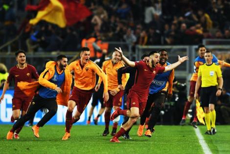 ROMAntada! AS Roma - Barcelona 3-0, iar italienii intră în istoria Ligii Campionilor cu o calificare miracol! City, pusă din nou la respect de Liverpool