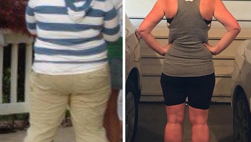 Transformarea spectaculoasă a unei femei care a slăbit 41 de kilograme! A renunțat la aceste alimente, iar acum are un trup tras ca prin inel
