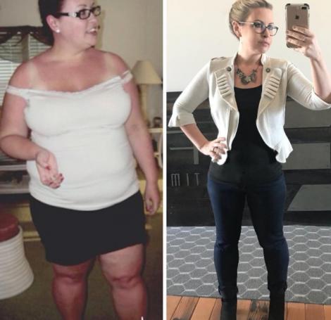 Transformarea spectaculoasă a unei femei care a slăbit 41 de kilograme! A renunțat la aceste alimente, iar acum are un trup tras ca prin inel