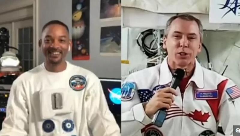 Instagram-live din spaţiul cosmic! Will Smith a stat de vorbă live de pe Pământ cu astronautul care se află la bordul Staţiei Spaţiale Internaţionale