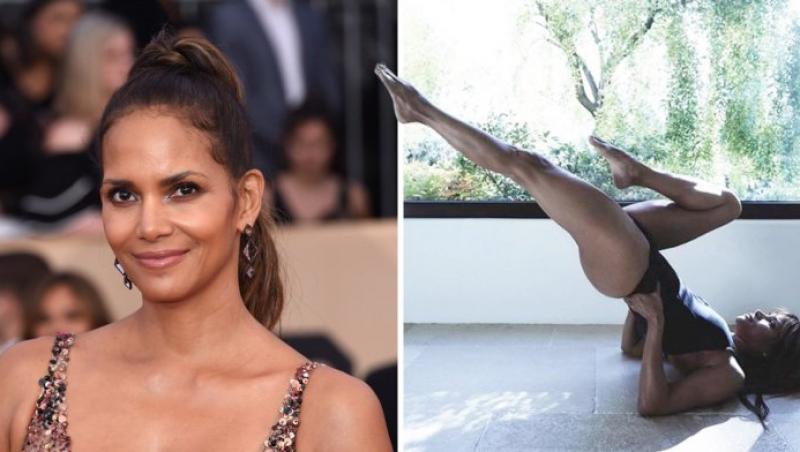 Halle Berry, spune-ne și nouă ce mănânci! La 51 de primăveri, actrița arată mai bine ca oricând! Să fie yoga secretul?