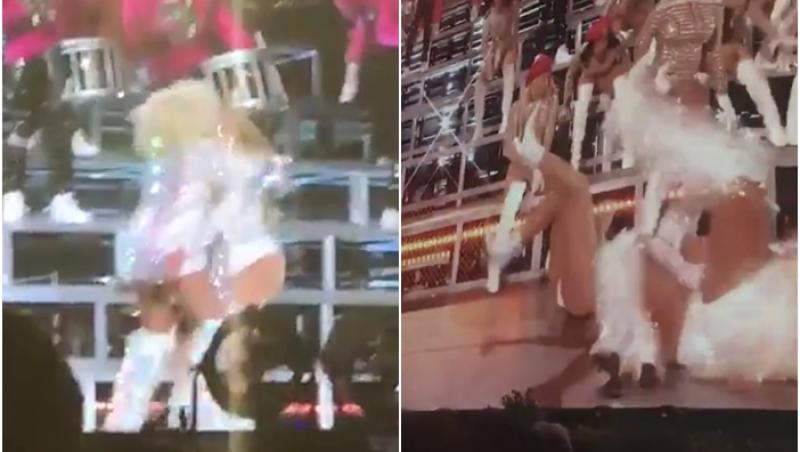Imaginile pe care Beyoncé le vrea șterse de pe internet! Artista şi sora ei au căzut pe scenă, la festivalul Coachella (VIDEO)