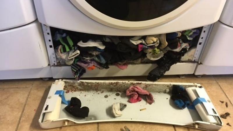 Unde dispar șosetele din mașina de spălat? Misterul a fost elucidat!
