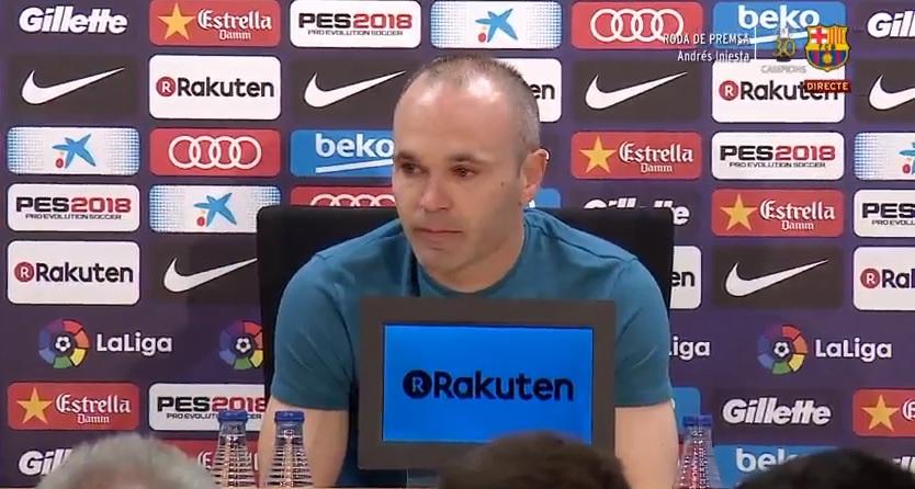 Catalonia pl&acirc;nge: Andres Iniesta a spus adio celor de la Barcelona. Legenda catalanilor a izbucnit &icirc;n lacrimi la conferința de presă