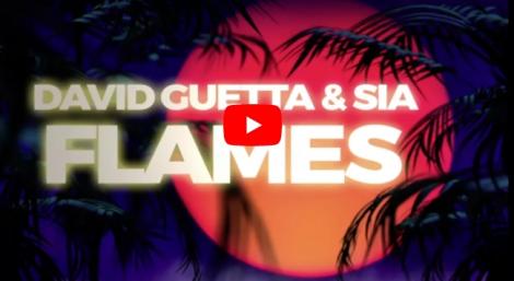 Piesa pe care NU vrei să o ratezi. David Guetta şi Sia au scos un nou HIT. Tu ai ascultat "Flames"?