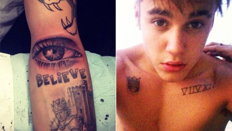 FOTO. Coincidenţă?! Antonia şi Justin Bieber au tatuaje IDENTICE făcute în acelaşi loc