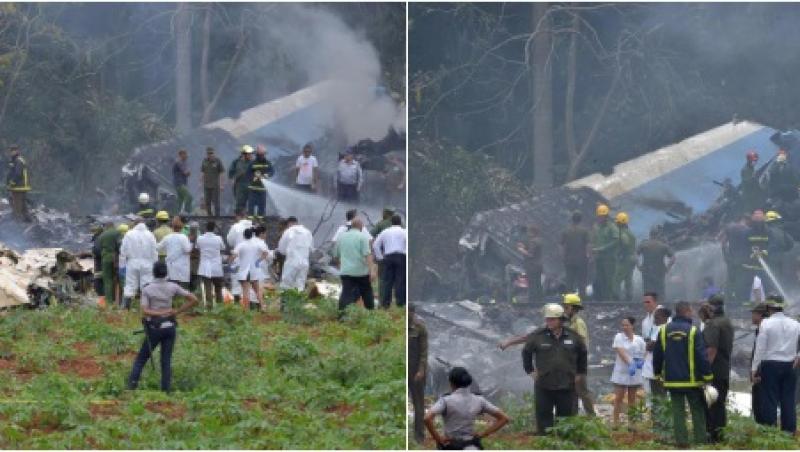 FOTO! Prima imagine cu avionul prăbușit în CUBA: Ar putea fi cel puțin 100 de morți
