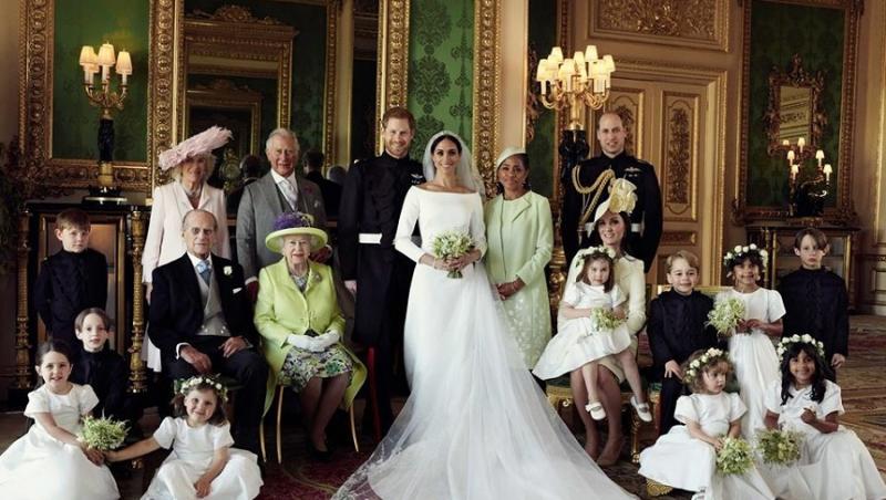 NUNTA REGALĂ. Au apărut primele fotografii oficiale de la nunta prințului Harry cu Meghan Markle. Cei doi au făcut imaginile publice