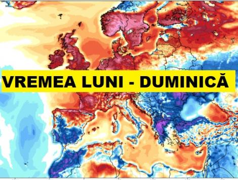 Vremea pe zile. Prognoza meteo de luni până duminică în România