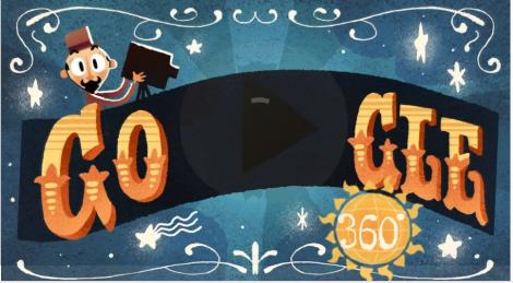 Google îl omagiază azi pe cineastul Georges Méliès cu un Doodle special