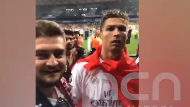 Cristiano Ronaldo, enervat de un român! Ce i-a facut bărbatul, după finala meciului din Liga Campionilor (VIDEO)