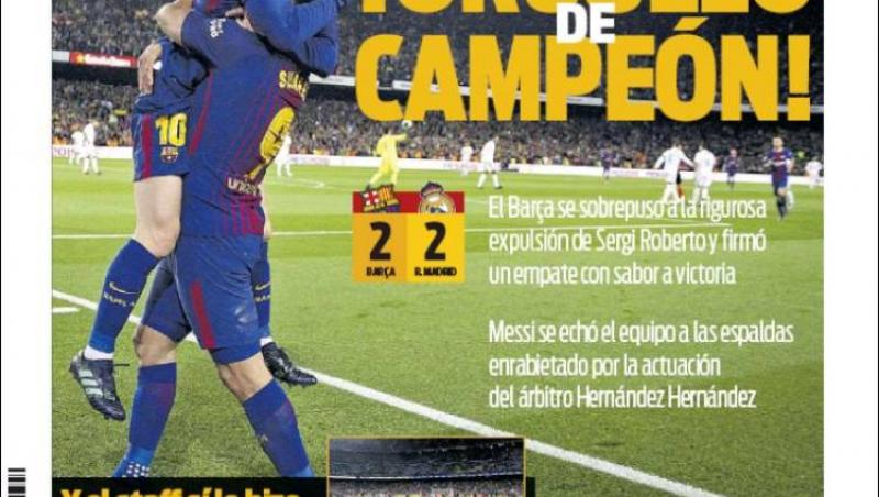 Revista presei sportive, 07.05.2018: s-a vândut cel mai titrat club din Liga 1; presa din Madrid, după Barcelona-Real 2-2: ”arbitrii o mențin neînvinsă pe Barcelona”