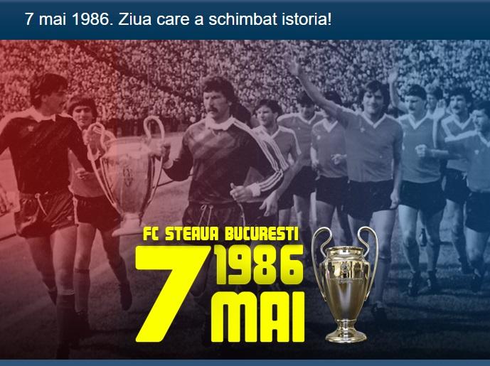 7 mai 1986 – 7 mai 2019! Steaua București aniversează azi 33 de ani de la  câștigarea Cupei Campionilor Europeni la fotbal! – CSA Steaua Clubul  Sportiv al Armatei