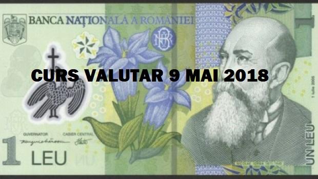 Curs valutar 9 mai. Leul se impune &icirc;n fața euro. Ce se &icirc;nt&acirc;mplă cu dolar