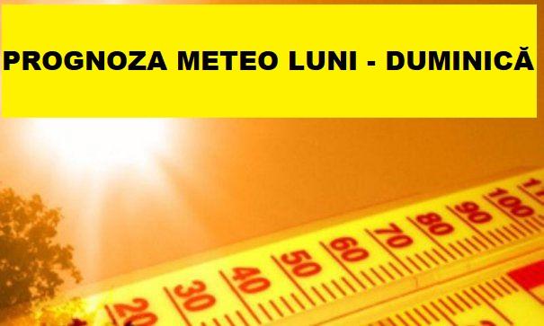 Vremea pe zile. Ce anunță prognoza meteo de luni p&acirc;nă duminică