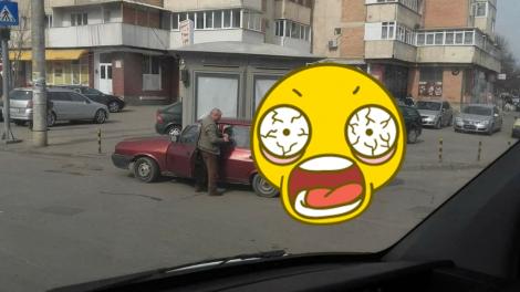 FOTO VIRAL. Ce cară un bătrânel în portbagajul unei DACII 1310 în plină zi, în Bucureşti. Nici prin cap nu ţi-ar fi trecut aşa ceva!