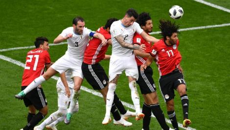 Campionatul Mondial de Fotbal Rusia 2018! Egipt, fără Salah, pierde în ultimul minut cu Uruguay
