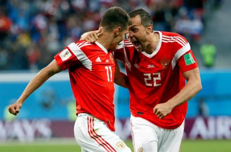 Campionatul Mondial de Fotbal Rusia 2018! Rusia face spectacol și cu Egipt și e 99,9% calificată în ”optimi”