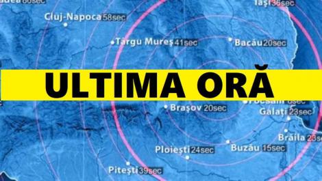 CUTREMUR ÎN ROMÂNIA! A fost MARE! Cât a măsurat seismul produs AZI NOAPTE!