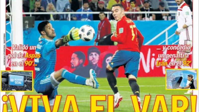 Revista presei sportive, 26.06.2018: Șumudică se ”aprovizionează” de la FCSB; ”Viva el VAR”, în toată presa spaniolă; PSG și-a vândut o vedetă