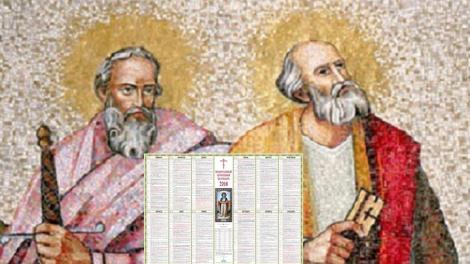 Calendar ortodox 29 iunie. Sfârșitul postului de Sânpetru. Ce să faci de Sfinții Apostoli Petru și Pavel