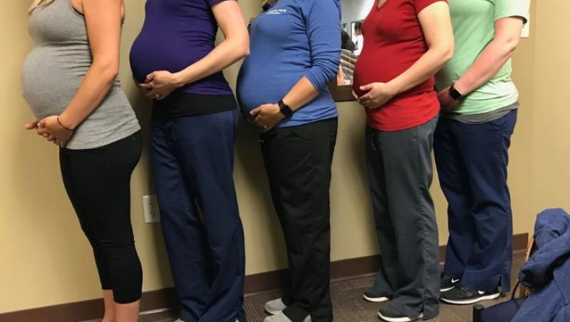 Explozie de bebeluși la o pediatrie! Cinci angajate din 23 sunt însărcinate în același timp: ”Vor naște în șase luni de zile. E o experiență unică!”